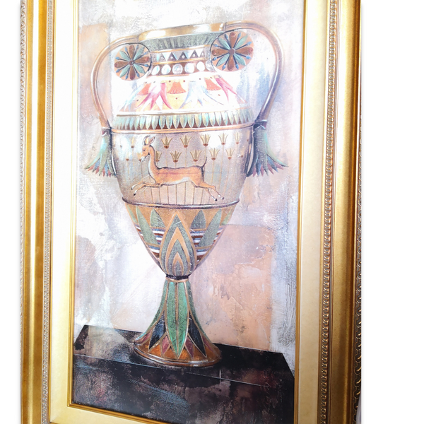 Cuadro Litografia Marco decorativo Champollion Egyptien 77x93