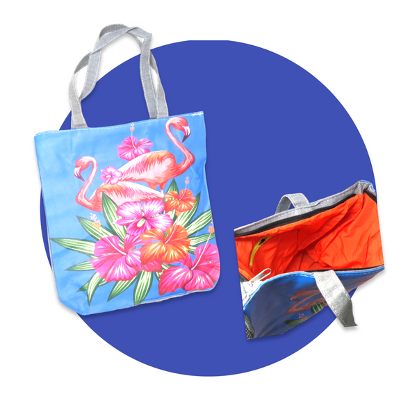 Bolsa De Playa Viaje Ecológica De Tela Estampado Animales