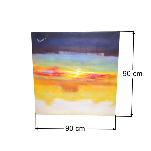 Cuadro Francer Original Oleo Sobre Lienzo Sin Marco 90x90cms