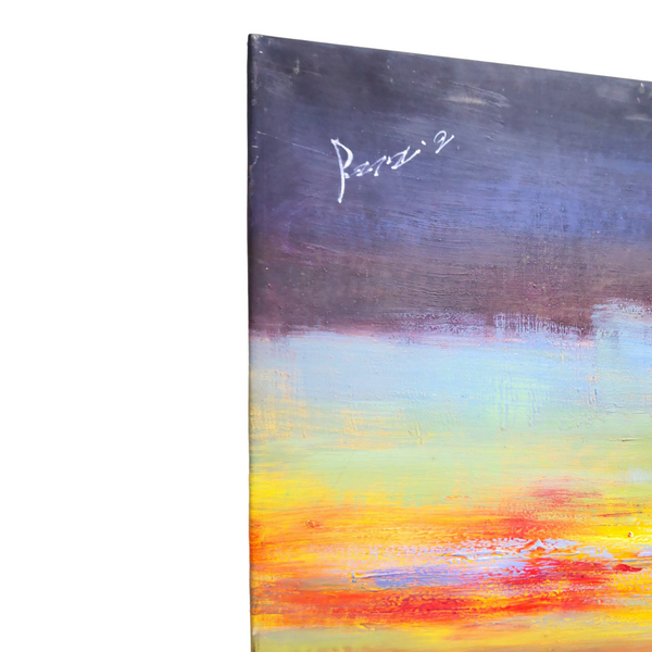 Cuadro Francer Original Oleo Sobre Lienzo Sin Marco 90x90cms