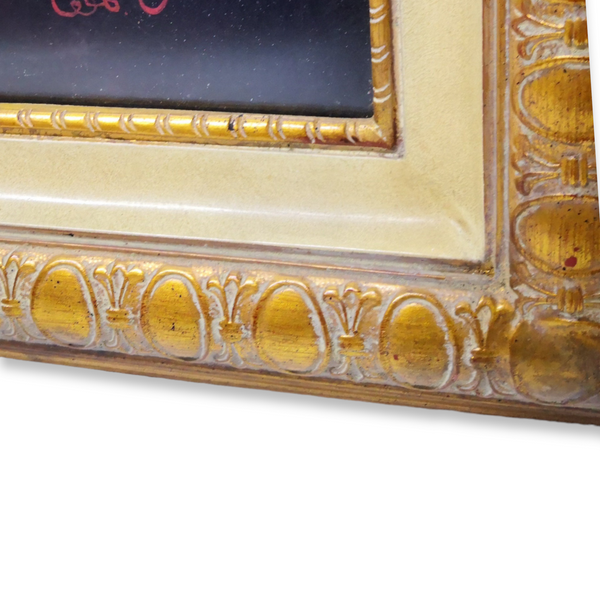 Cuadro Decorativo Litografia Moderno Marco Dorado