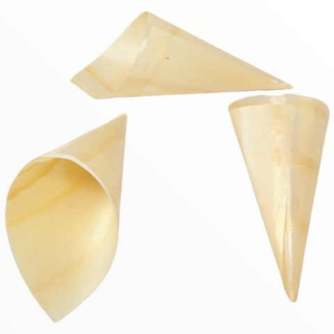 Cucuruchos barquillos de Hojuela de Pino 12.5cm pack 50pz