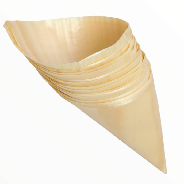 Cucuruchos barquillos de Hojuela de Pino 12.5cm pack 50pz