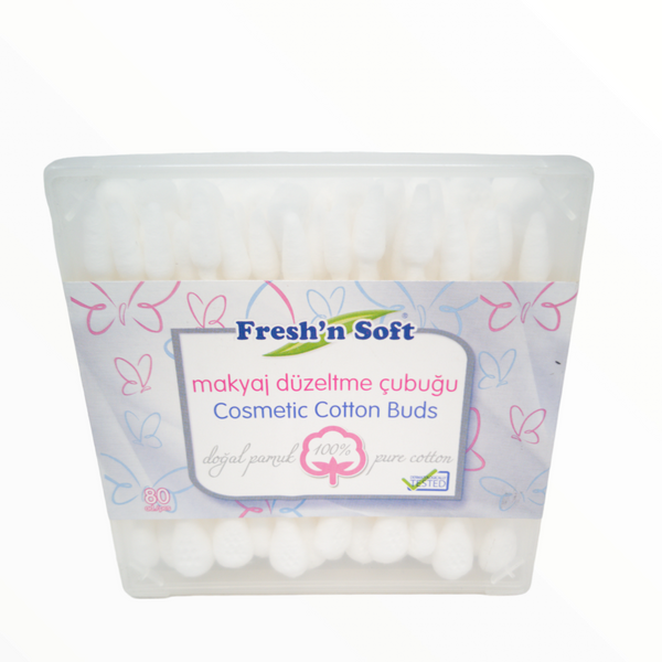 4 Cajas de cotonetes cosméticos 100% Algodón Fresh & Soft