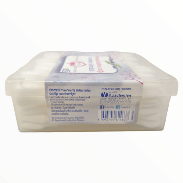 4 Cajas de cotonetes cosméticos 100% Algodón Fresh & Soft