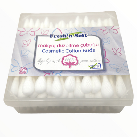 4 Cajas de cotonetes cosméticos 100% Algodón Fresh & Soft