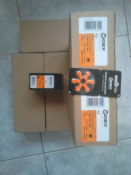 Bateria Pila Auditiva Widex 1.4v Caja 60 Piezas