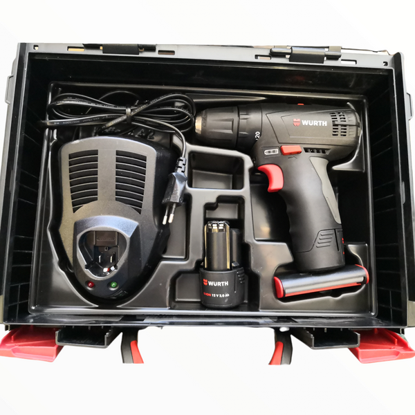 Taladro atornillador eléctrico inalámbrico WÜRTH con maletin
