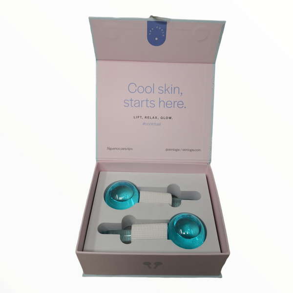 Masajeador facial frio ice drops Skinlogie bolas cristal