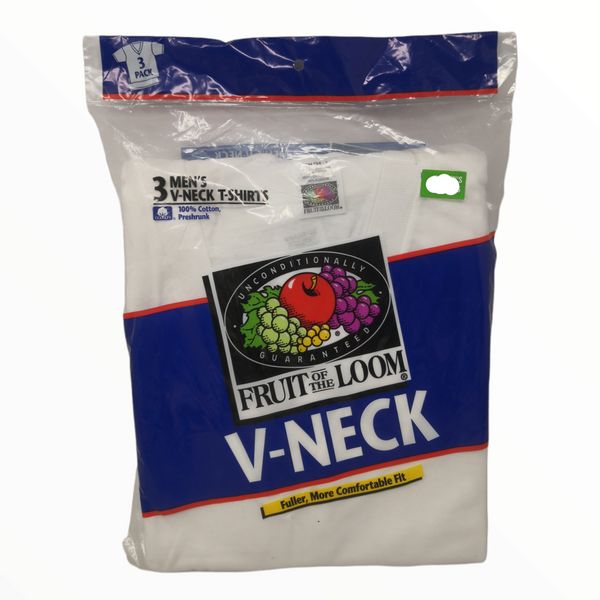 Camiseta Interior Hombre Algodon Fruit of the Loom 3pz