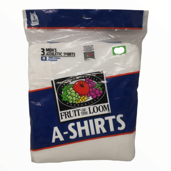 Camiseta Interior Hombre Algodon Fruit of the Loom 3pz