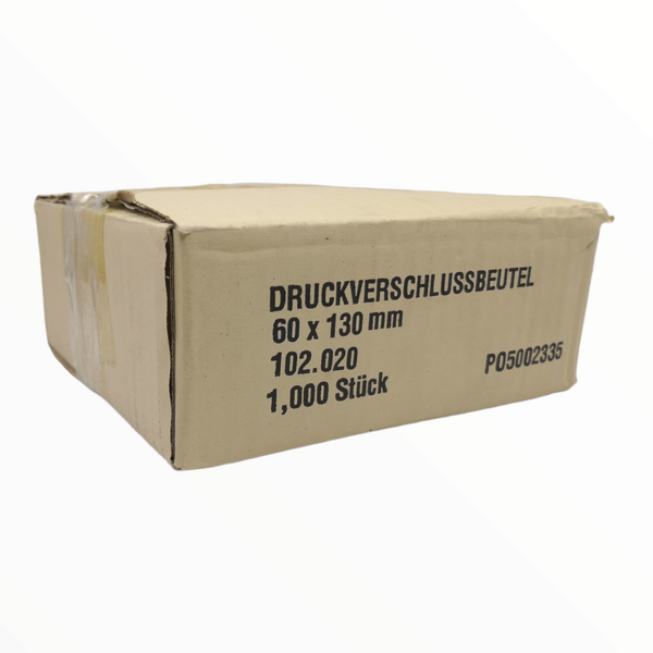 Bolsa con cierre transparente 6x13 cm pack 1000pz