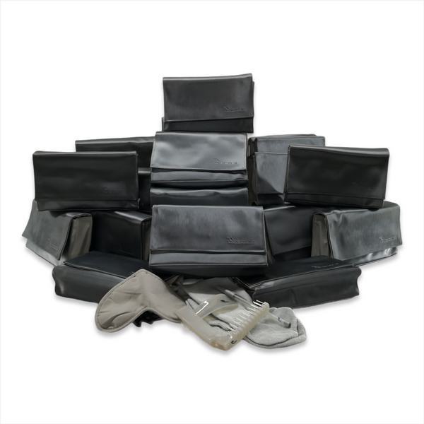 Kit Dormir Cubreojos Calcetines Pluma Peine Calzador Premium