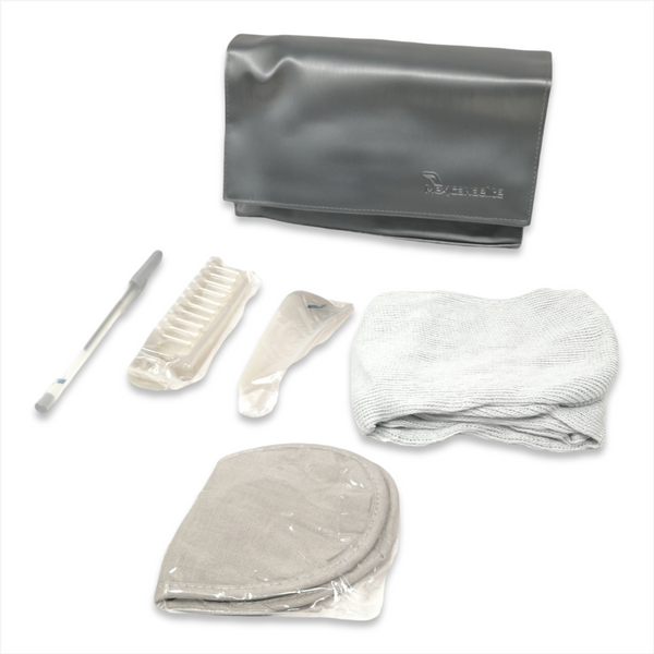 Kit Dormir Cubreojos Calcetines Pluma Peine Calzador Premium
