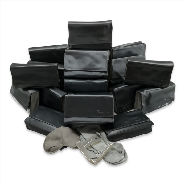 Kit Dormir Cubreojos Calcetines Pluma Peine Calzador Premium