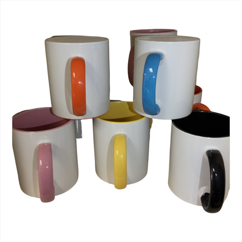 12 Tazas De Cerámica Calidad Varios Colores