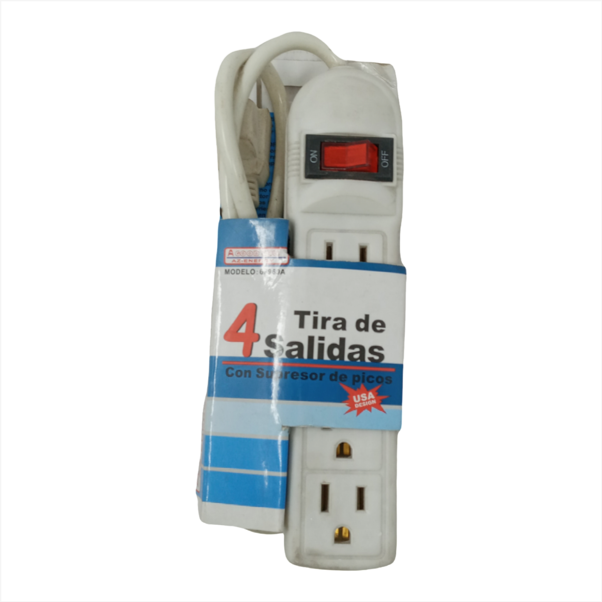 Multicontacto 4 Salidas Ez-energy Paq/10pz