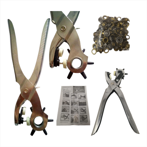 Pinza Remachadora Sacabocados C/broches