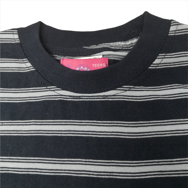 Playeras Rayadas Niño Jovenes Cuello Rendondo Manga Corta