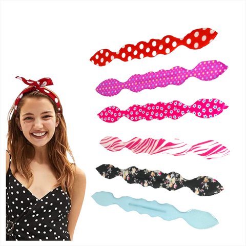 Diadema Flexible Cabello Mujer 12 piezas Colores modelos
