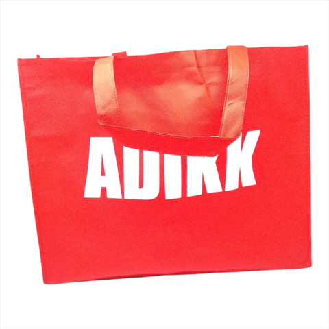 BOLSA GRANDE ZAPATERA ROJA RECICLABLE TIENDA CALZADO PAQ 10 PIEZAS