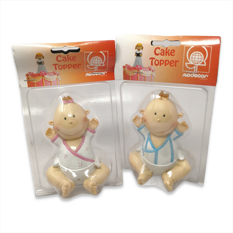 Adorno De Pastel Topper Bebe Baby Shower Niño 12 Cms