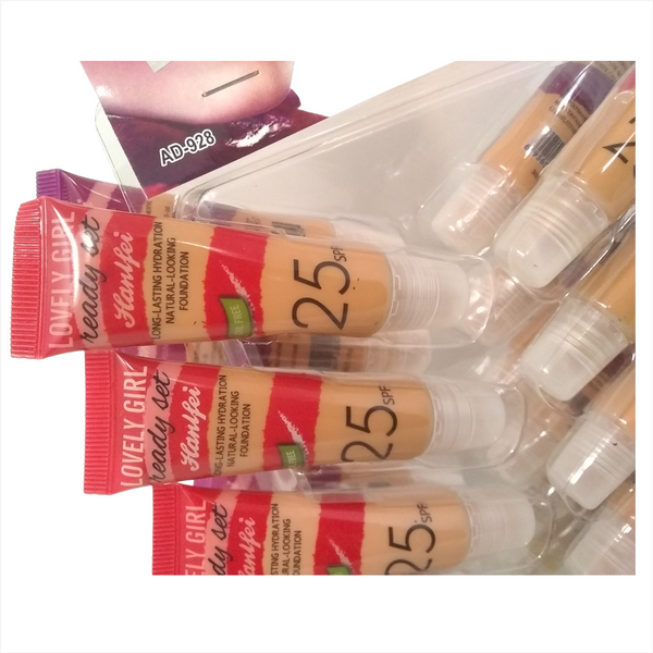 Base Maquillaje a Prueba Agua HANLFEI 24 piezas