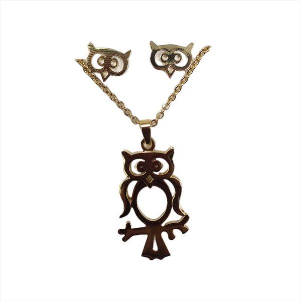 Bisuteria Kit Cadena Dije Aretes Figuras Animales