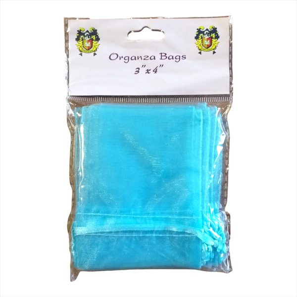 Bolsa Tela Organza 3x4 Paquete 12 Pzas.