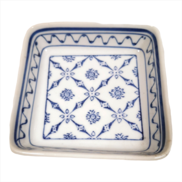PLATO PARA MICROONDAS DE PORCELANA + CANASTA MIMBRE