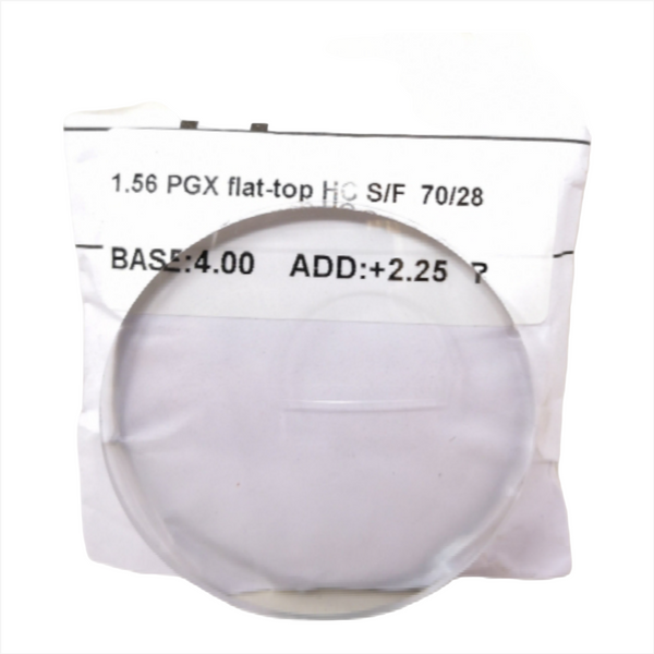 Par plano de lente bifocal Flat-top HC S/F 70/28