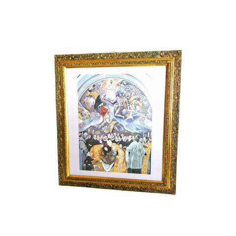 Cuadro Madera Litografia decorativo 75x68cm El Greco