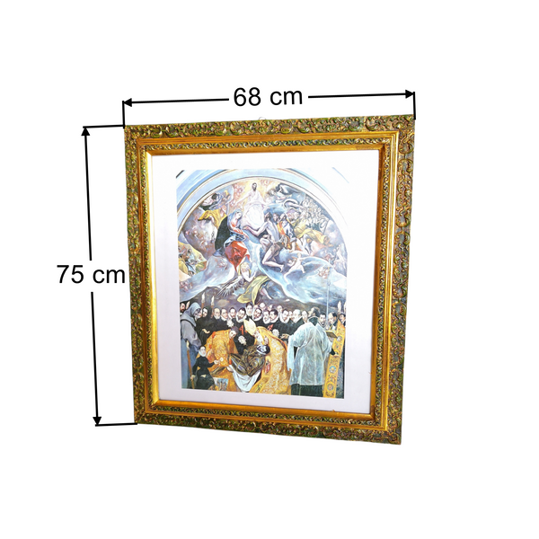 Cuadro Madera Litografia decorativo 75x68cm El Greco
