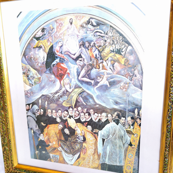 Cuadro Madera Litografia decorativo 75x68cm El Greco