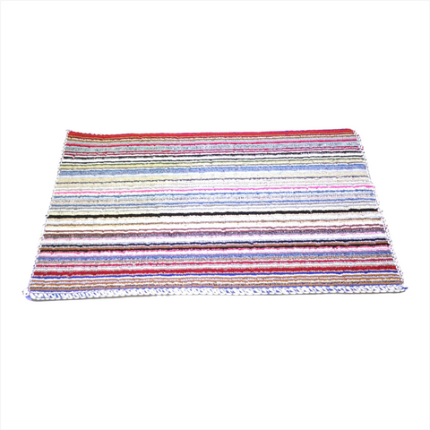 Tapete 57x36 cms artesanal de secado para casa baño