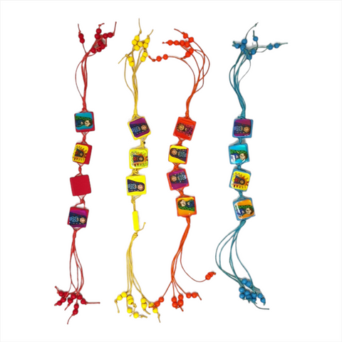Paquete 12 Pzas Pulsera Liston Virgencita Varios Colores