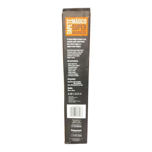 Tapete Baño 60x40 cm antiderrapante super absorbente Kapazi
