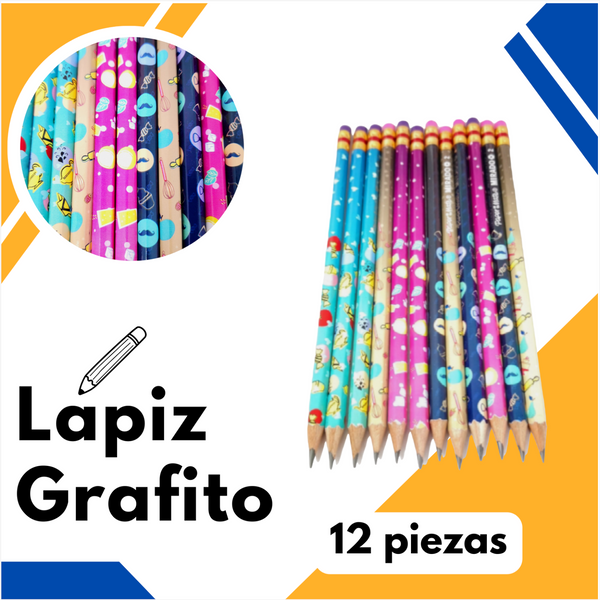 Caja Lapiz Grafito #2 Moderno Infantil Mirado Paper Mate 12 Pza