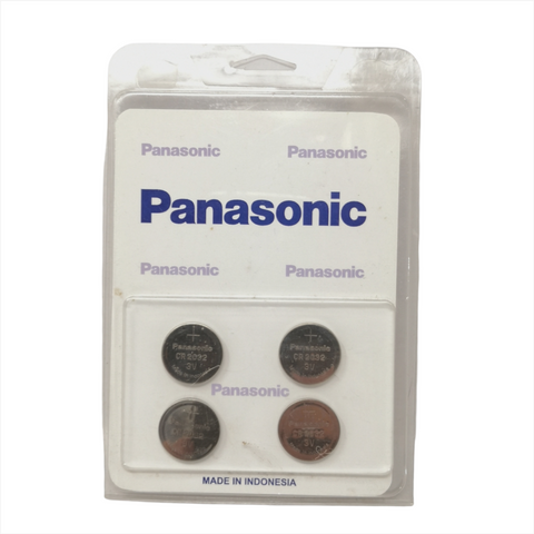 Pilas de litio Panasonic CR2032 3V paq. 4 pzs