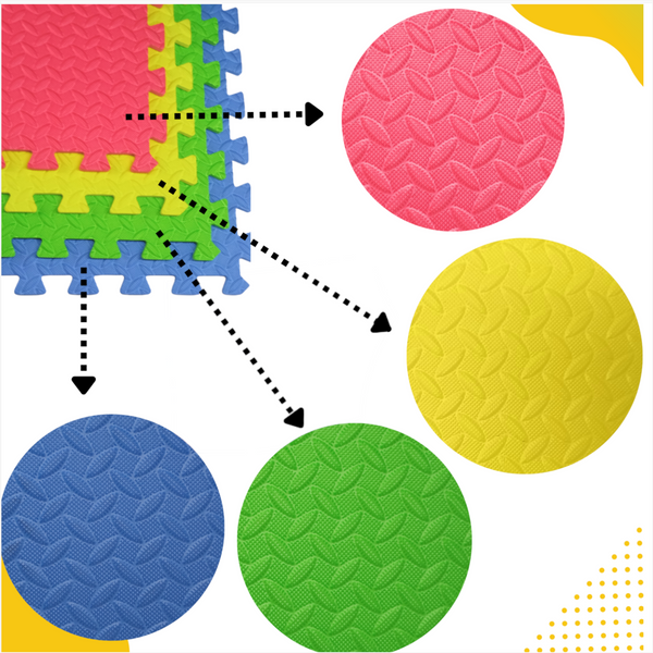 Tapete Piso Eva Foamy Armable 60X60 Cm pack 2 sets