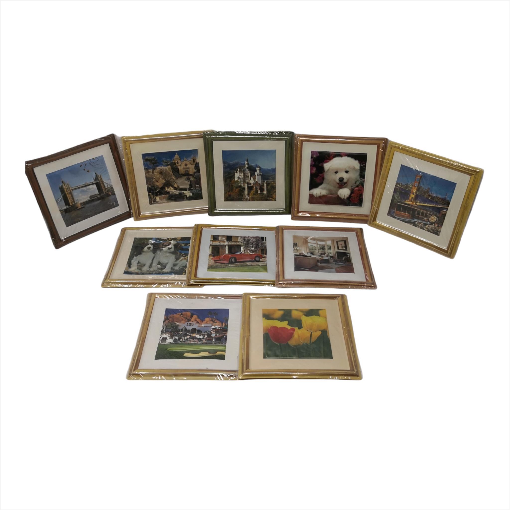 Cuadros Decorativos de Plástico 17cm x 17cm 10 pzs