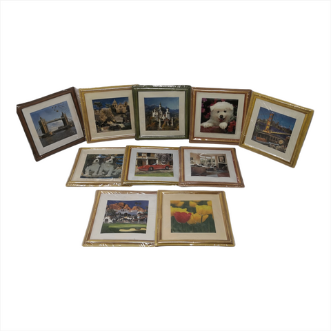 Cuadros Decorativos de Plástico 17cm x 17cm 10 pzs