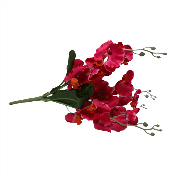 Orquídea Artificial decoración 40cm rosa o amarilla