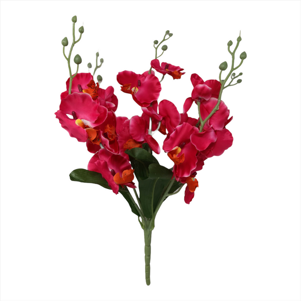 Orquídea Artificial decoración 40cm rosa o amarilla