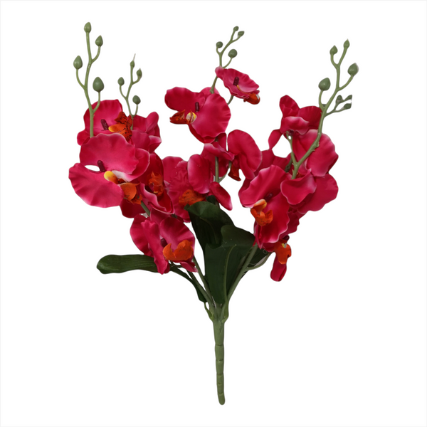 Orquídea Artificial decoración 40cm rosa o amarilla
