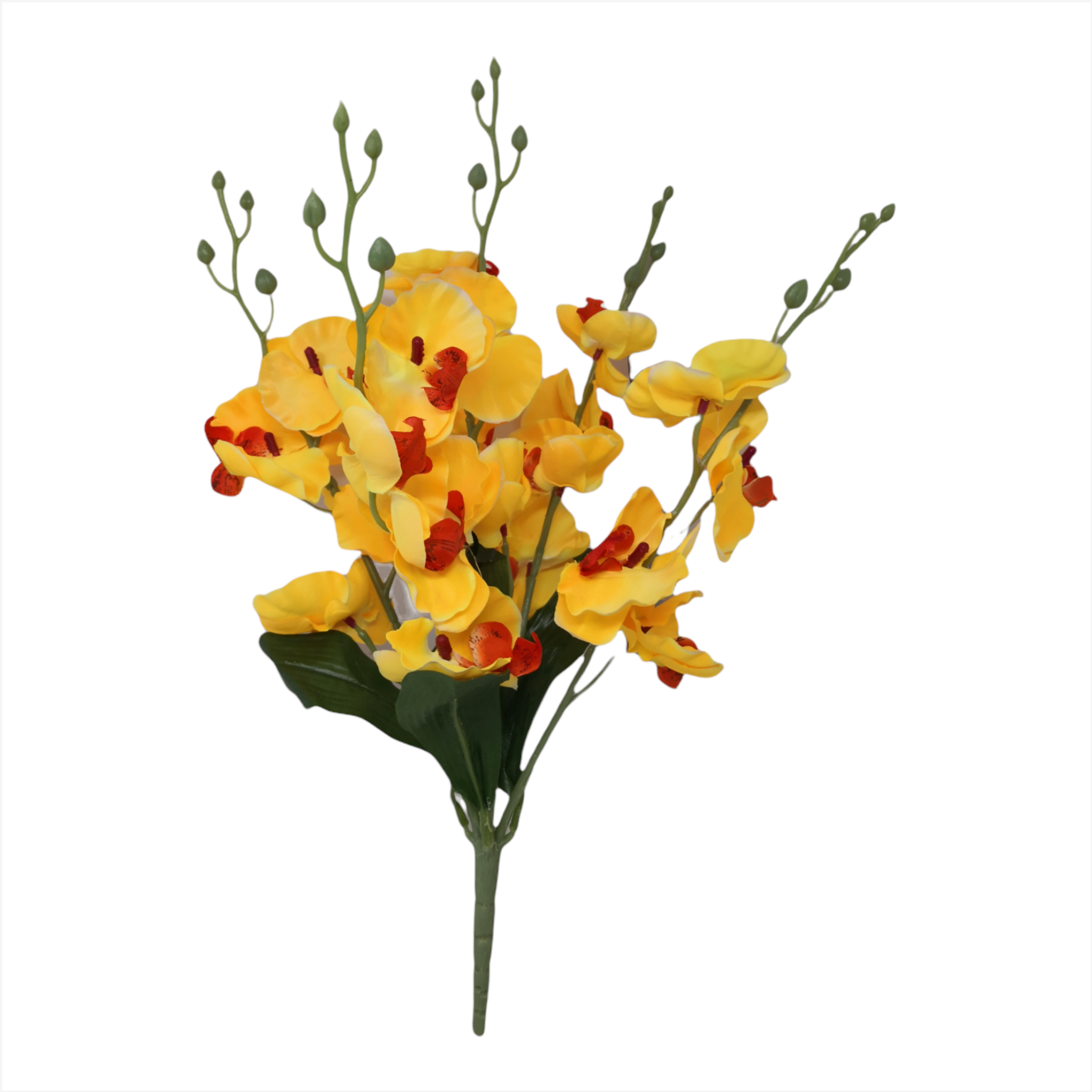 Orquídea Artificial decoración 40cm rosa o amarilla