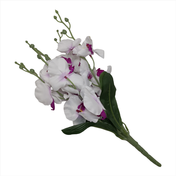 Orquídea Artificial decoración 40cm rosa o amarilla