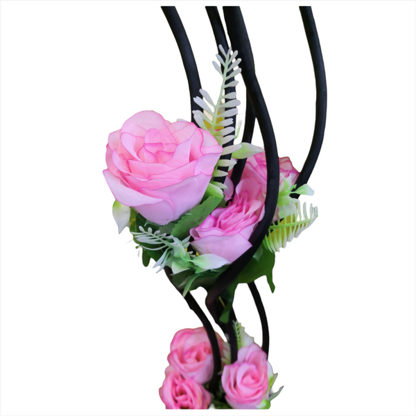 Rosas Naturaleza Flor Artificial Vara guía 5pz