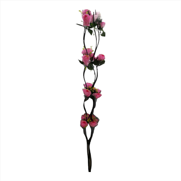 Rosas Naturaleza Flor Artificial Vara guía 5pz