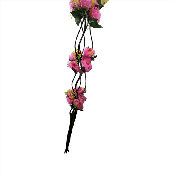 Rosas Naturaleza Flor Artificial Vara guía 5pz